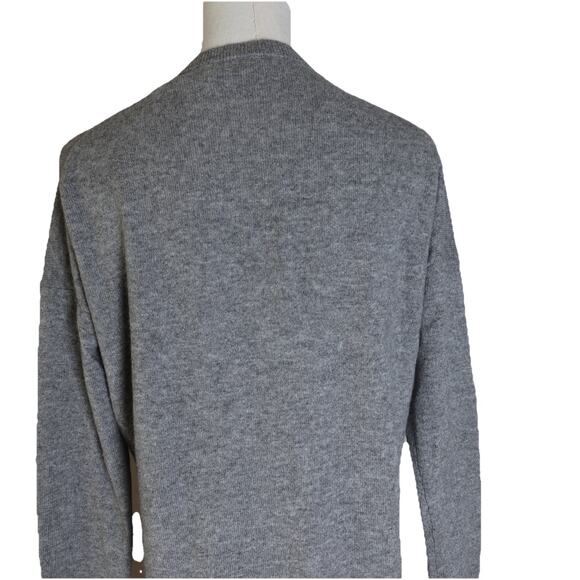 Theory Karenia V-Neck Cashmere Sweater In Gray Size S - Picture 8 of 14